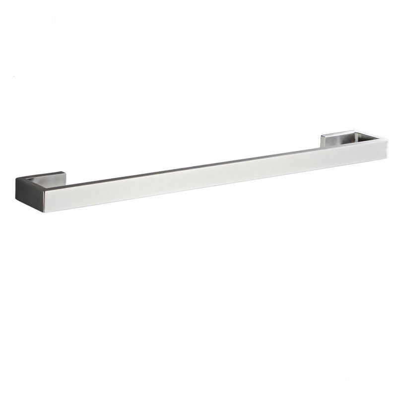 Pojedynczy wieszak na ręczniki, stal nierdzewna, szczotkowane srebro, do kuchni i łazienki, 50 cm