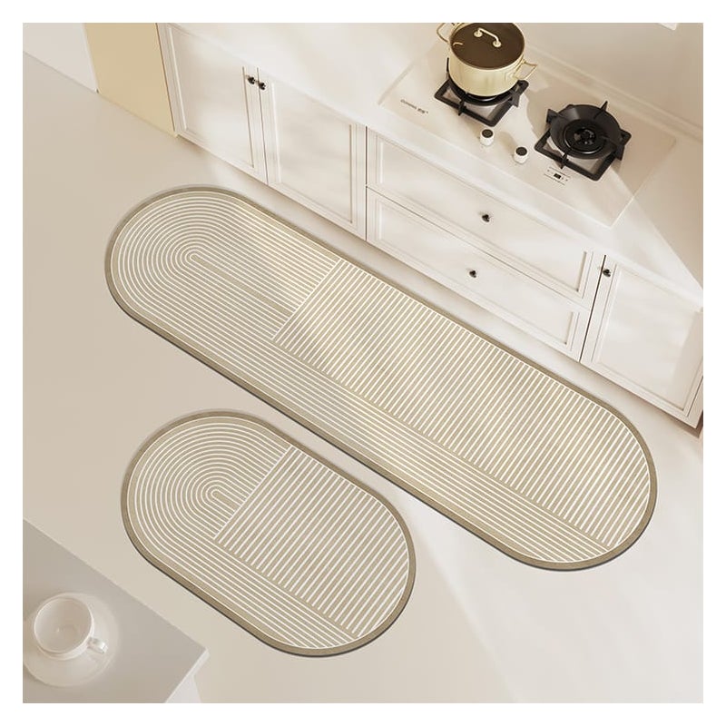 Mata kuchenna antypoślizgowa 60x90 cm, dywanik kuchenny, mata antypoślizgowa, mata pochłaniająca wodę i olej, wodoodporna