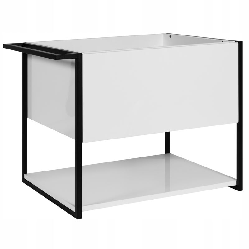 Szafka łazienkowa LOV 60 cm biały połysk lakierowana wisząca szuflada