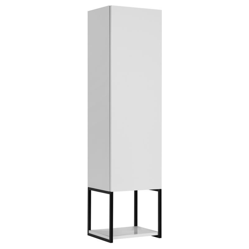 Słupek łazienkowy LOV 130 cm biały połysk lakierowany metalowa rama