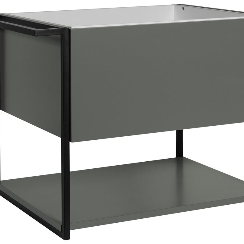 Szafka łazienkowa LOV 60 cm zielony półmat lakierowana wisząca szuflada