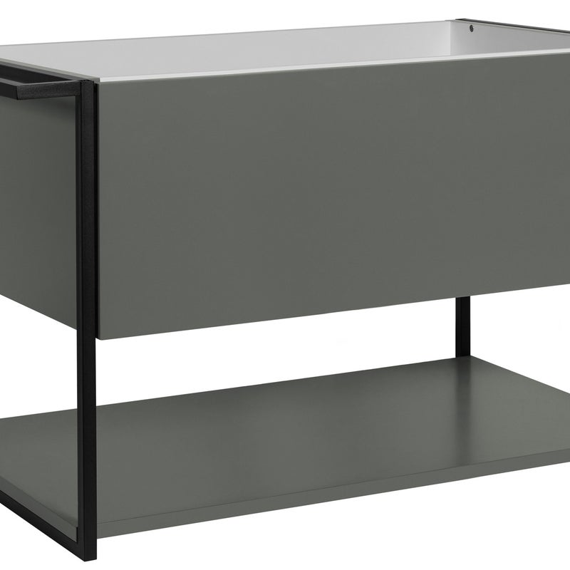 Szafka łazienkowa LOV 80 cm zielony półmat lakierowana wisząca szuflada loft