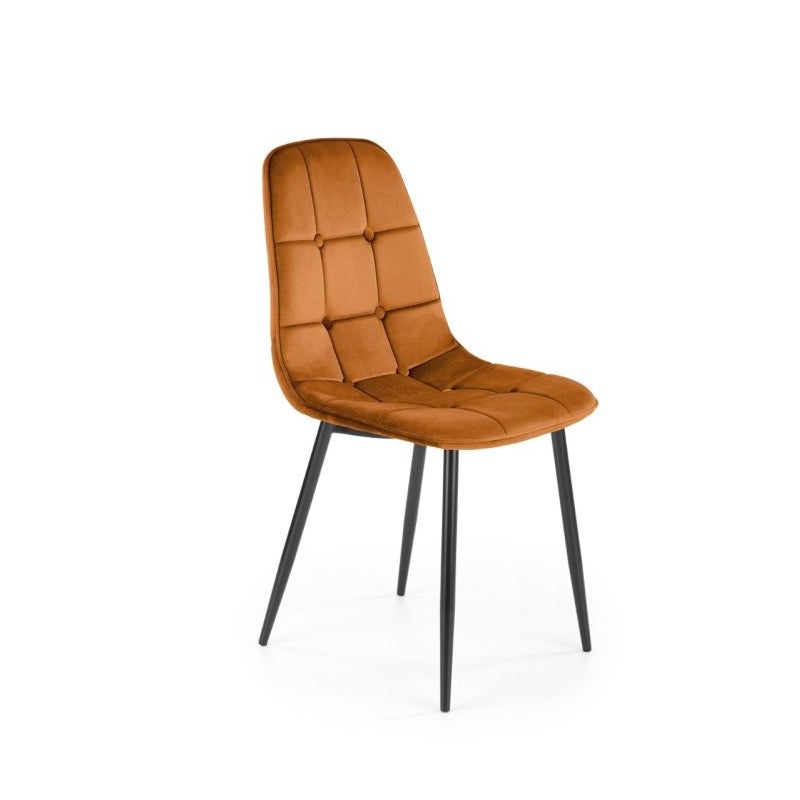 Krzesło tapicerowane K417 VELVET cynamonowe