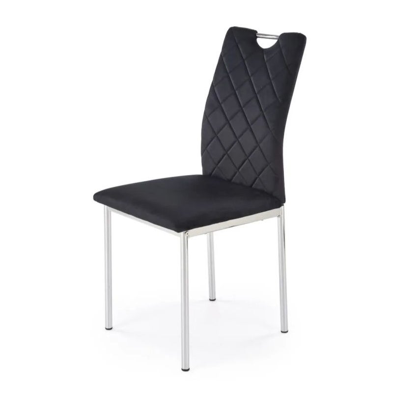 Krzesło tapicerowane K578 VELVET czarne