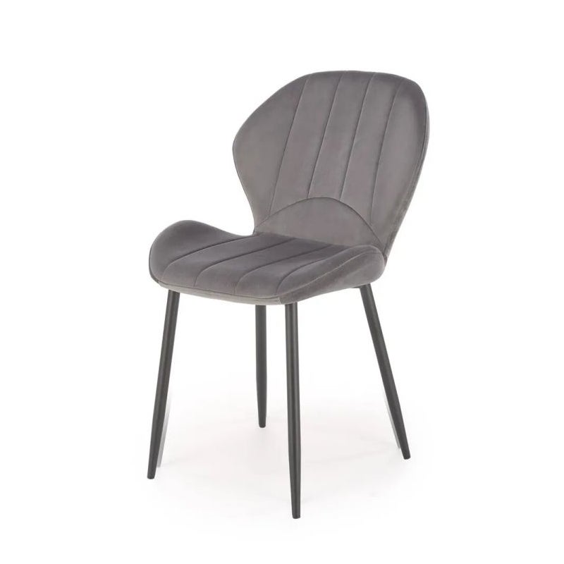 Krzesło tapicerowane K538 VELVET szare
