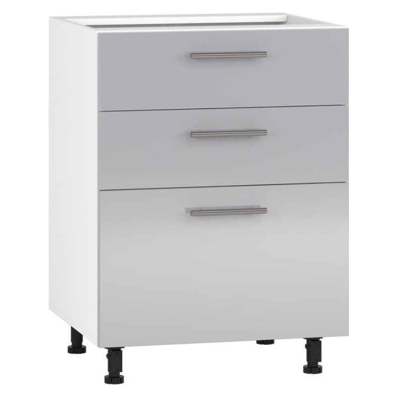 Szafka kuchenna stojąca 60 VENTO D3S-60/82 szary połysk