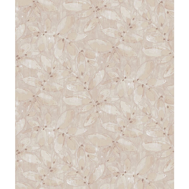 Tapeta narysowane liście beżowym - 53 cm x 10,05 m - SANDERS & SANDERS