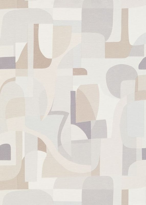 Tapeta figury geometryczne szarymIbrązowym - 53 cm x 10.05 m - ERISMANN