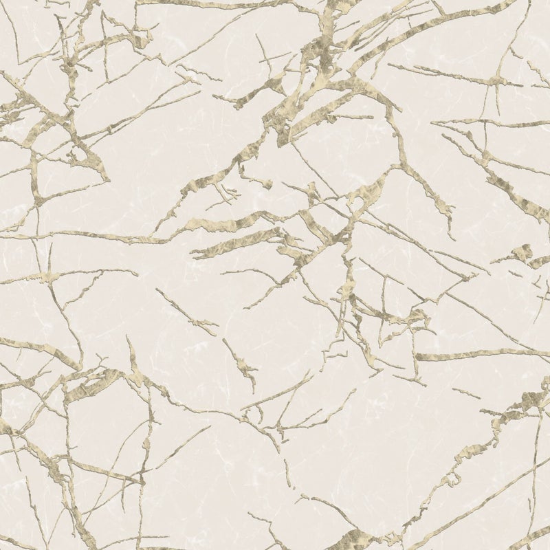 Tapeta marmur beżowymIzłotym - 106 cm x 10 m - ZAMBAITI