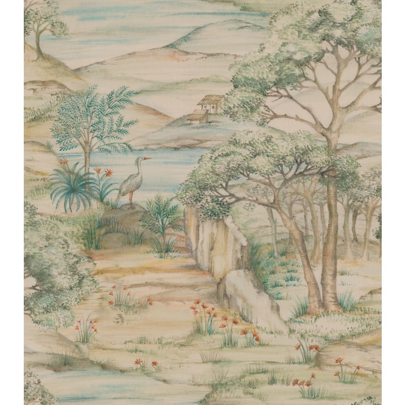 Tapeta krajobraz zielonymIbeżowym - 53 cm x 10,05 m - SANDERS & SANDERS