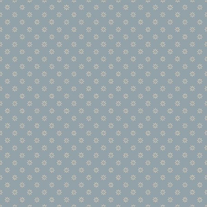 Tapeta zabytkowe kwiaty szaro-niebieskim - 53 cm x 10.05 m - BORASTAPETER