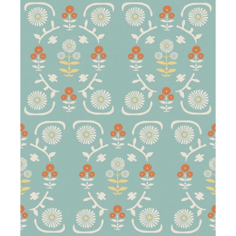 Tapeta kwiaty niebieskimIterakota - 53 cm x 10.05 m - BORASTAPETER