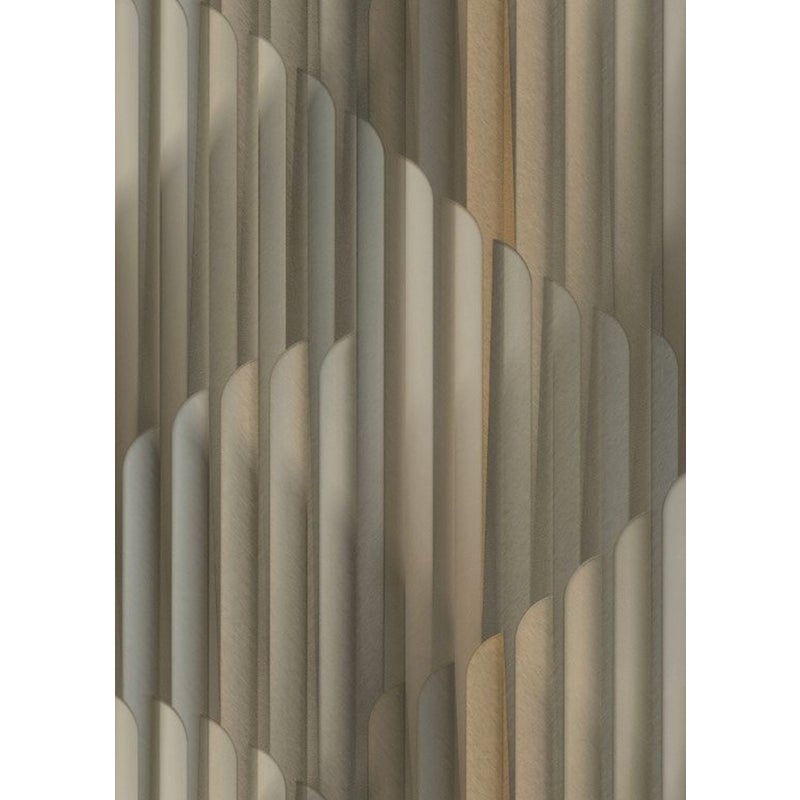 Tapeta graficzny motyw 3D taupe - 53 cm x 10.05 m - ERISMANN