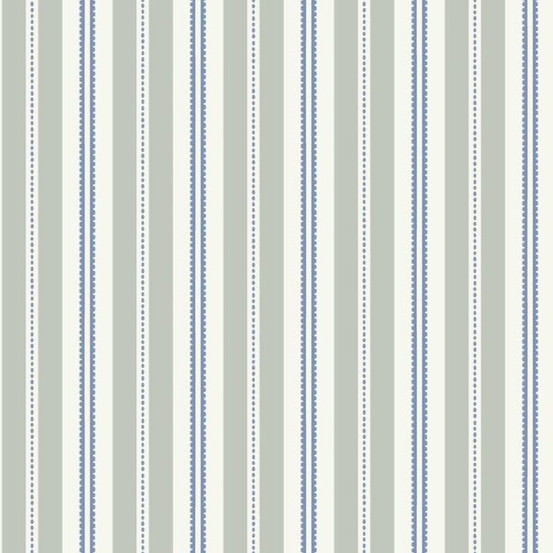 Tapeta paski zielonymIniebieskim - 53 cm x 10.05 m - BORASTAPETER