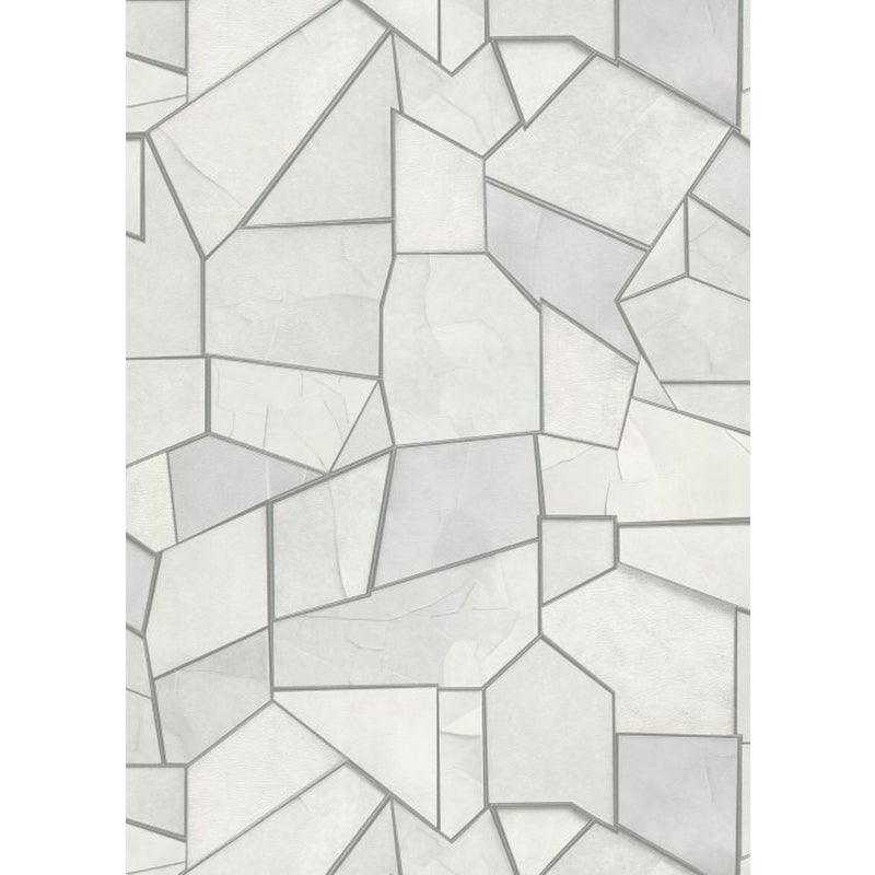 Tapeta motyw płytek szarym - 53 cm x 10.05 m - ERISMANN