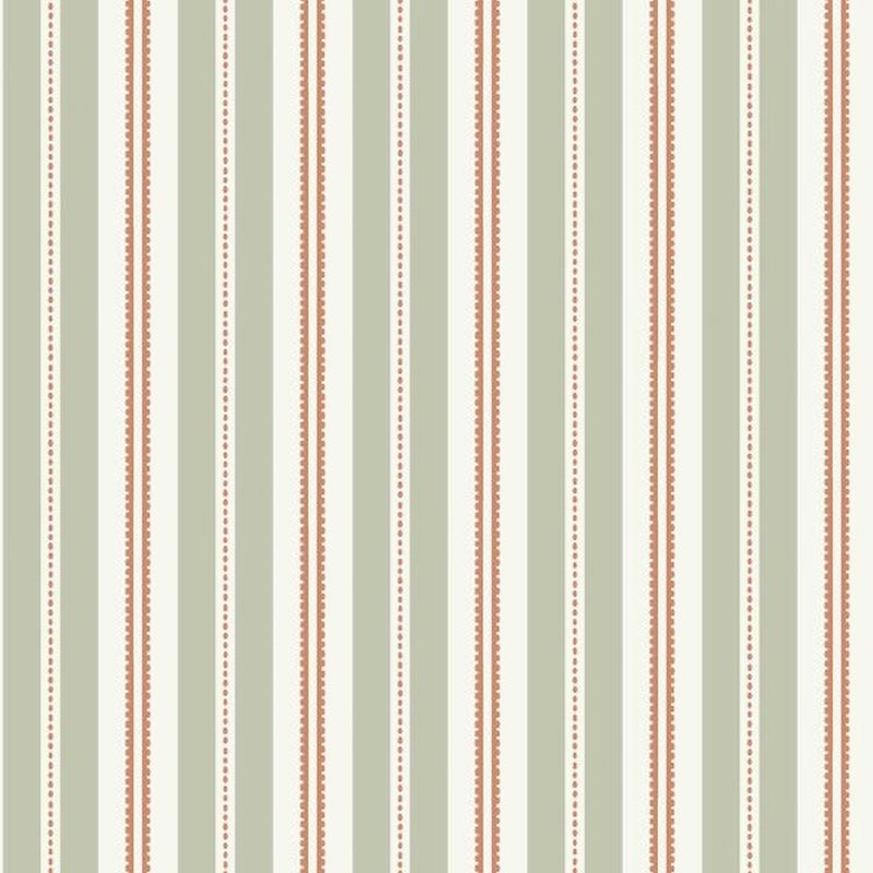 Tapeta paski zielonymIterakota - 53 cm x 10.05 m - BORASTAPETER