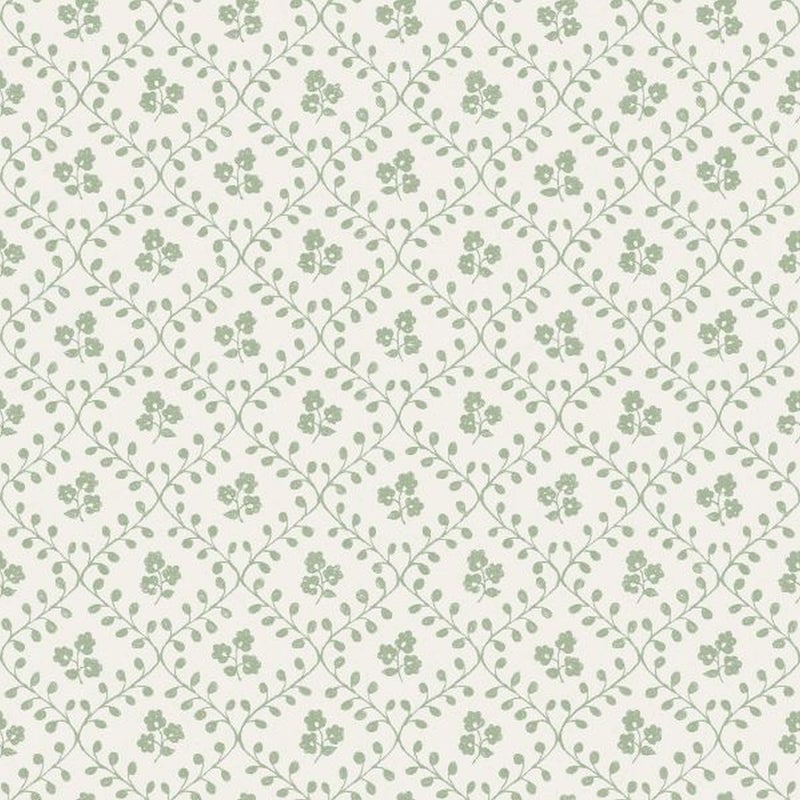 Tapeta kwiaty zielonym - 53 cm x 10.05 m - BORASTAPETER