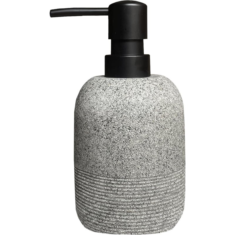 Dozownik mydła do blatu łazienkowego, dozownik mydła do zlewu kuchennego (300 ml, szary)