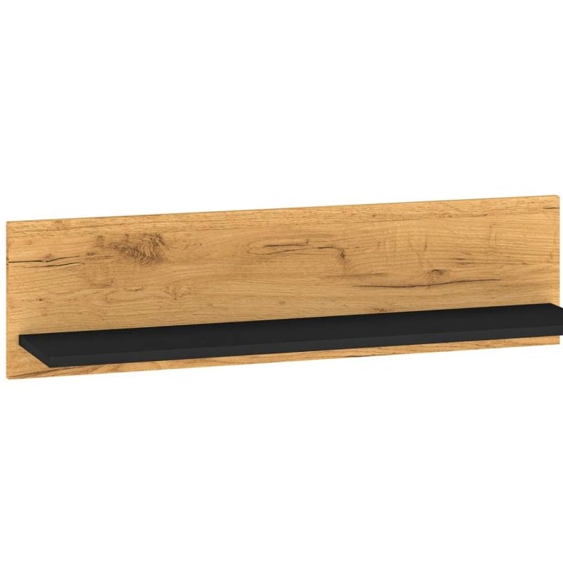Półka COLIN 11 dąb złoty craft/czarna