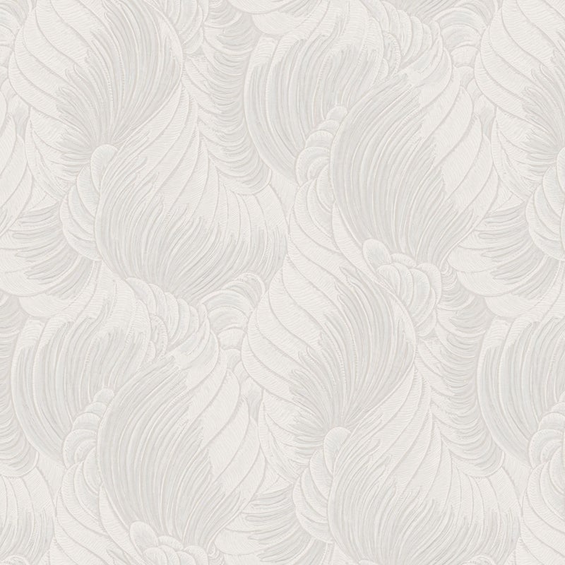 Tapeta motyw art déco jasnoszarym - 106 cm x 10 m - ZAMBAITI