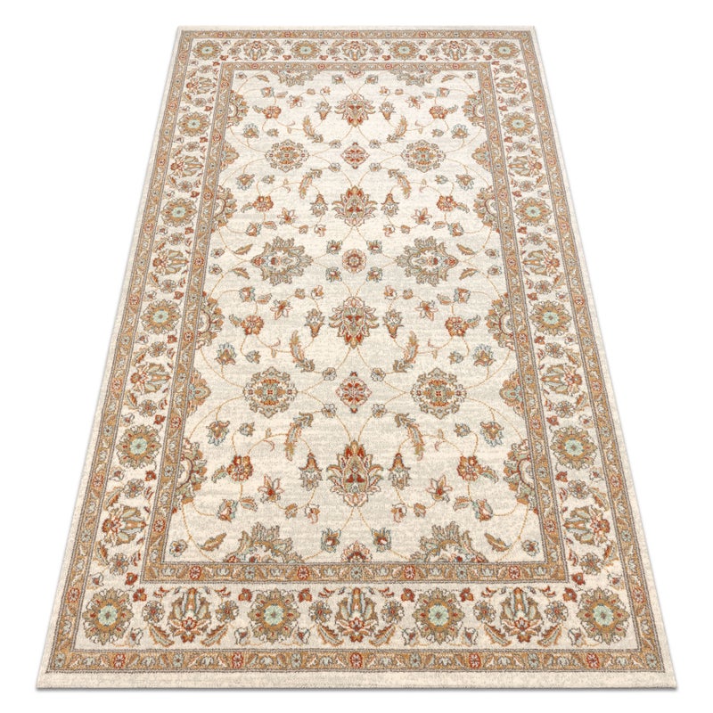 Dywan SOHO 477.15.LA102 wełniany OSTA - Ornament, ramka naturalny beż 135x200 cm