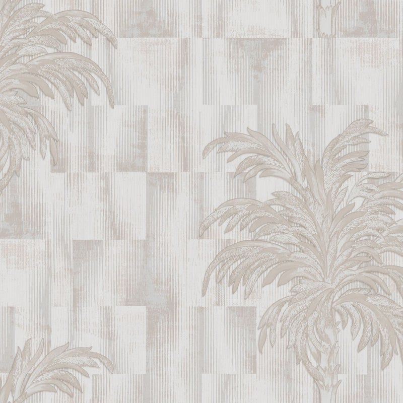 Tapeta palmy szarym - 106 cm x 10 m - ZAMBAITI