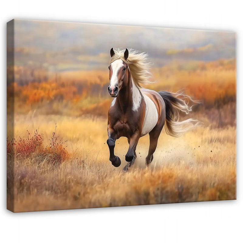 Obraz na płótnie ścianę Koń Zwierzęta Natura 100x75 cm Dekoracja Ścienna do Sypialni Salonu