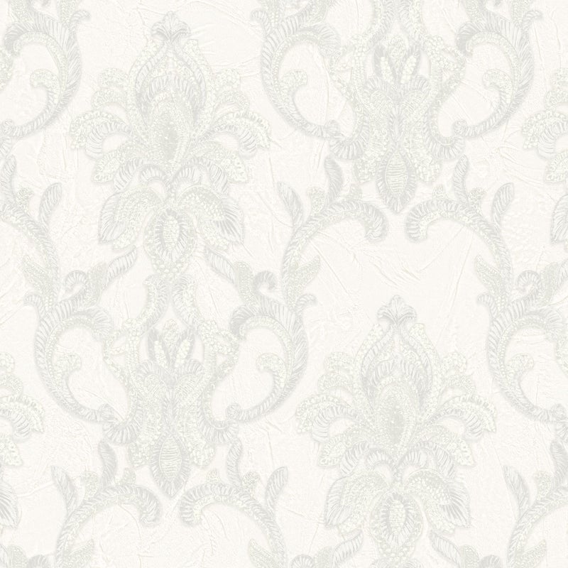Tapeta druk barokowy szarym - 106 cm x 10 m - ZAMBAITI