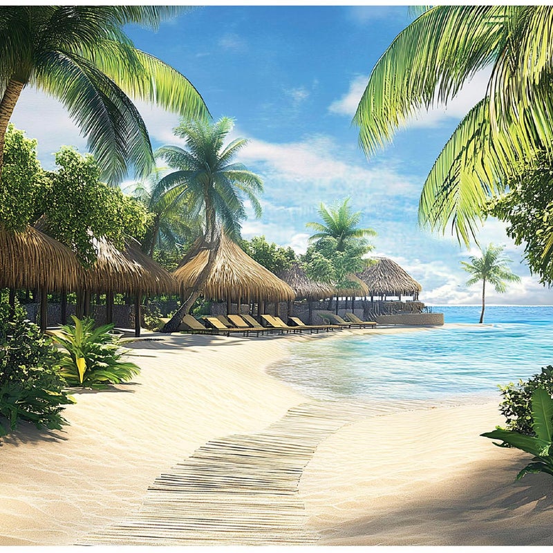 Fototapeta Plaża Palmy Morze 250x175 cm Tapeta Do Sypialni Salonu Kuchni Na Flizelinie