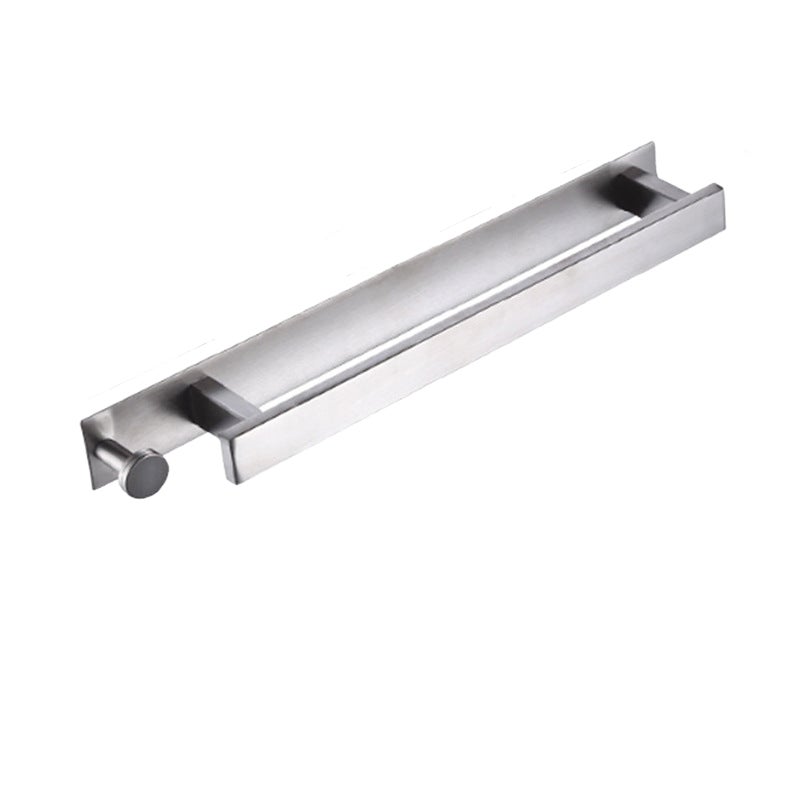 Wieszak na ręczniki montowany na ścianie, bez wiercenia, ze stali nierdzewnej 304, do łazienki i kuchni (srebrny, 40 cm)