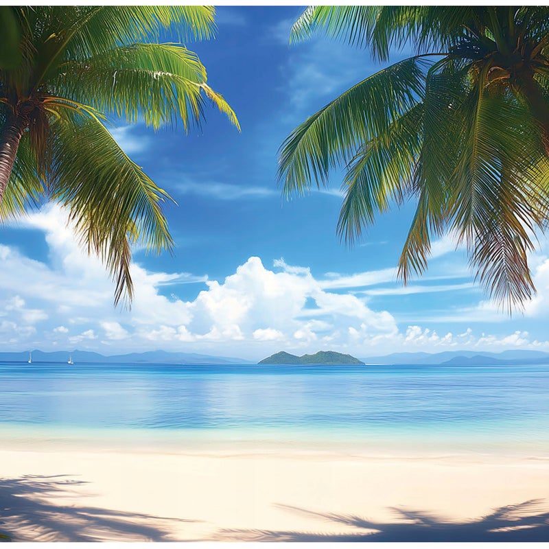 Fototapeta Plaża Palmy Morze 350x250 cm Tapeta Do Sypialni Salonu Kuchni Na Flizelinie