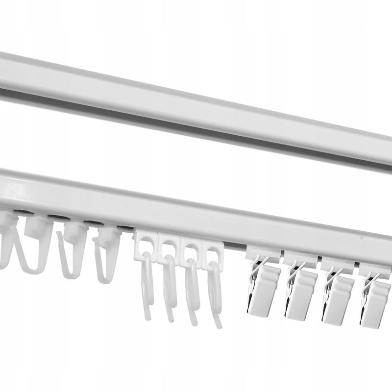 Karnisz szyna sufitowa aluminiowa PS 470 cm zestaw