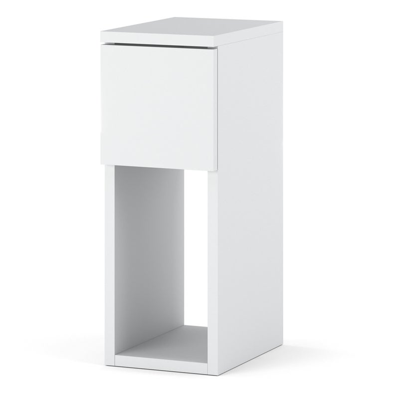 Szafka nocna biała stolik szuflada do sypialni nowoczesna figo biały mat