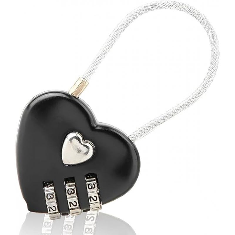 3-cyfrowa kłódka szyfrowa, mała kłódka do walizki, torby podróżnej lub szafki, resetowalna i kompaktowa