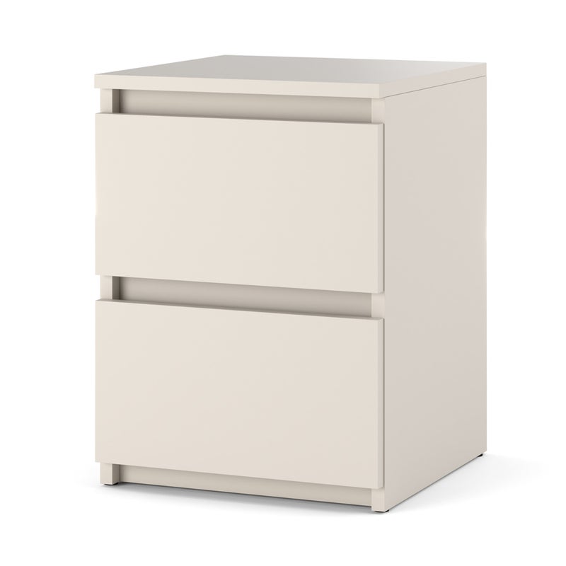 Szafka nocna stolik nowoczesny pojemny 2 szuflady do sypialni mała kaszmir