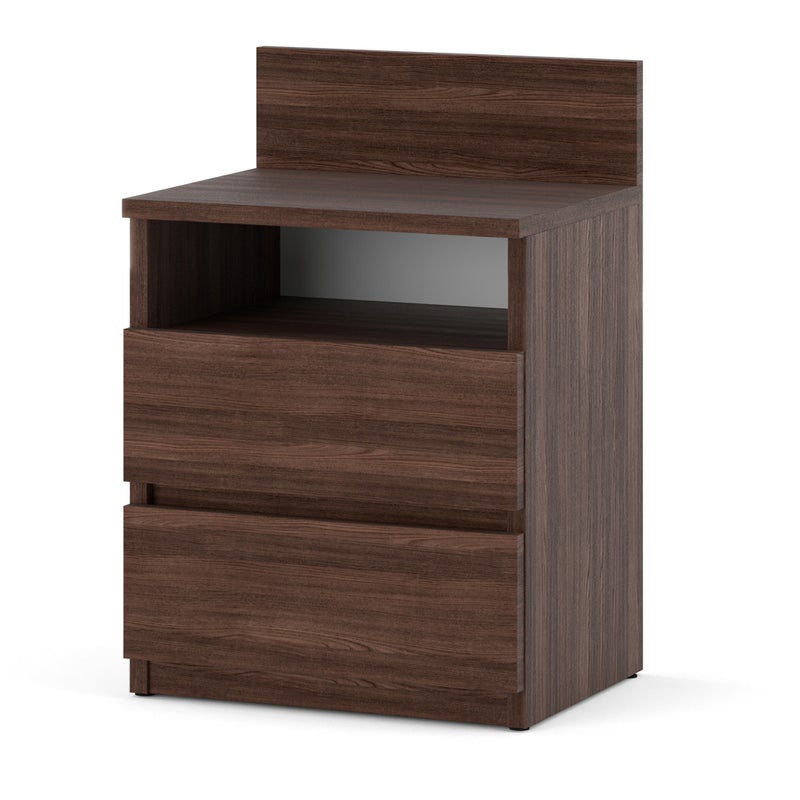 Szafka nocna duża 2 szuflady stolik nakastlik do sypialni hugo+ dąb wenge