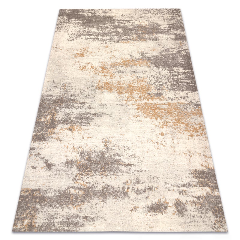 Dywan ABBY 486.28.LA110 wełniany OSTA - Vintage, nowoczesny beż / szary 67x130 cm