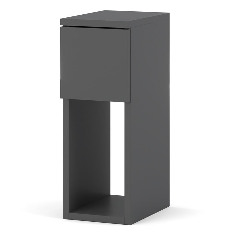 Szafka nocna do sypialni z szufladą wąska stolik 20cm nowoczesny szary mat