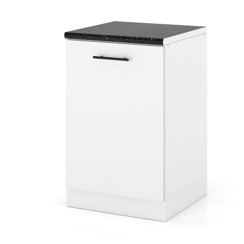 Szafka kuchenna stojąca z blatem modułowa 50cm spremium biały mat