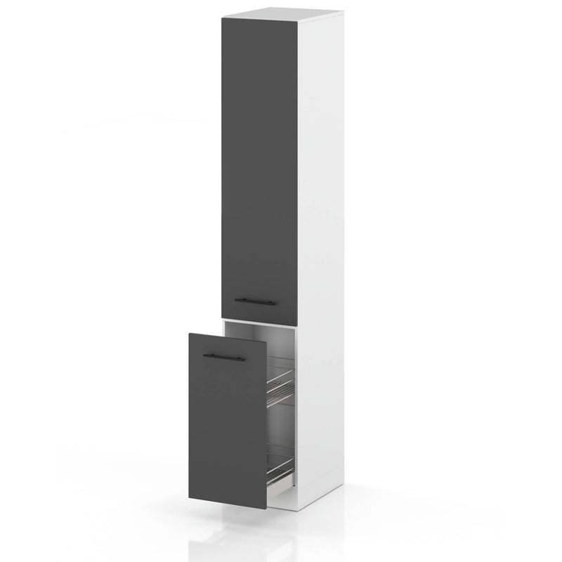 Słupek kuchenny stojący modułowy 30cm szafka cargo s30 spremium szary mat