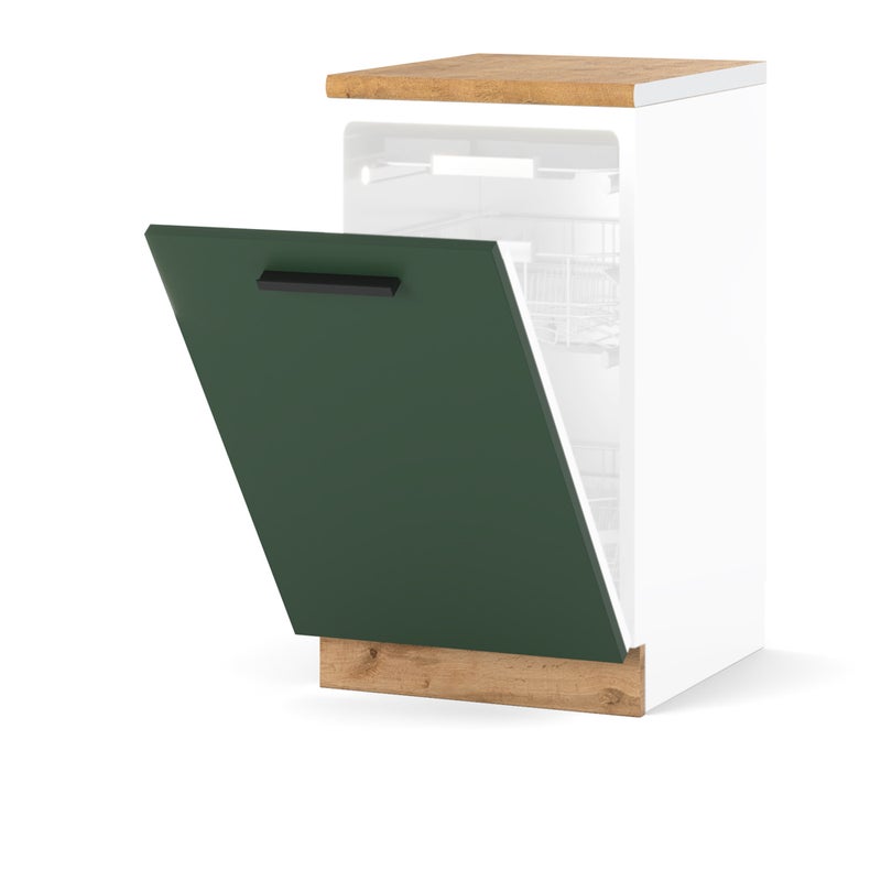 Szafka kuchenna do zabudowy zmywarki 45cm blande wotan butelkowa zieleń