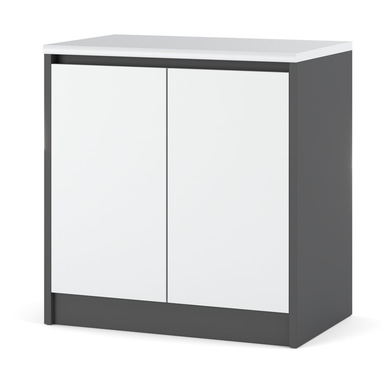 Szafka kuchenna stojąca z blatem modułowa bella 80cm szary mat biały mat