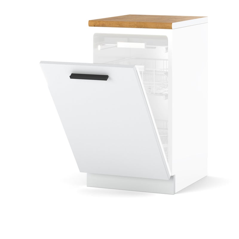 Szafka kuchenna front zabudowy do zmywarki modułowy 45cm blande biały mat