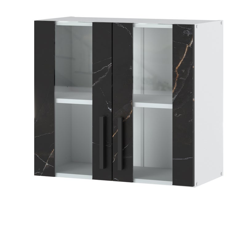 Szafka kuchenna wisząca witryna modułowa 80cm blande biały san sebastian
