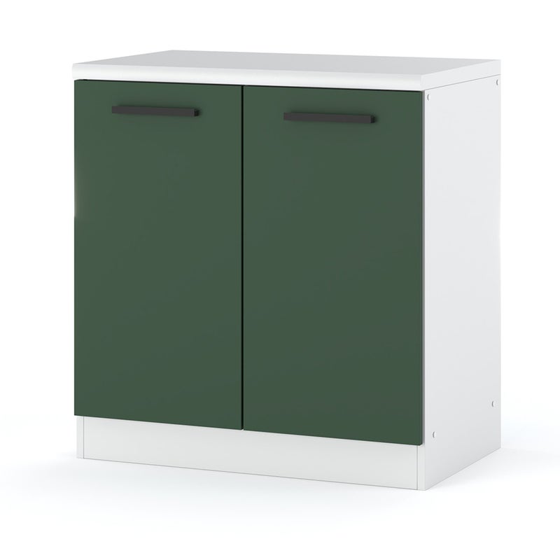 Szafka kuchenna stojąca z blatem modułowa blande 80cm biała zieleń