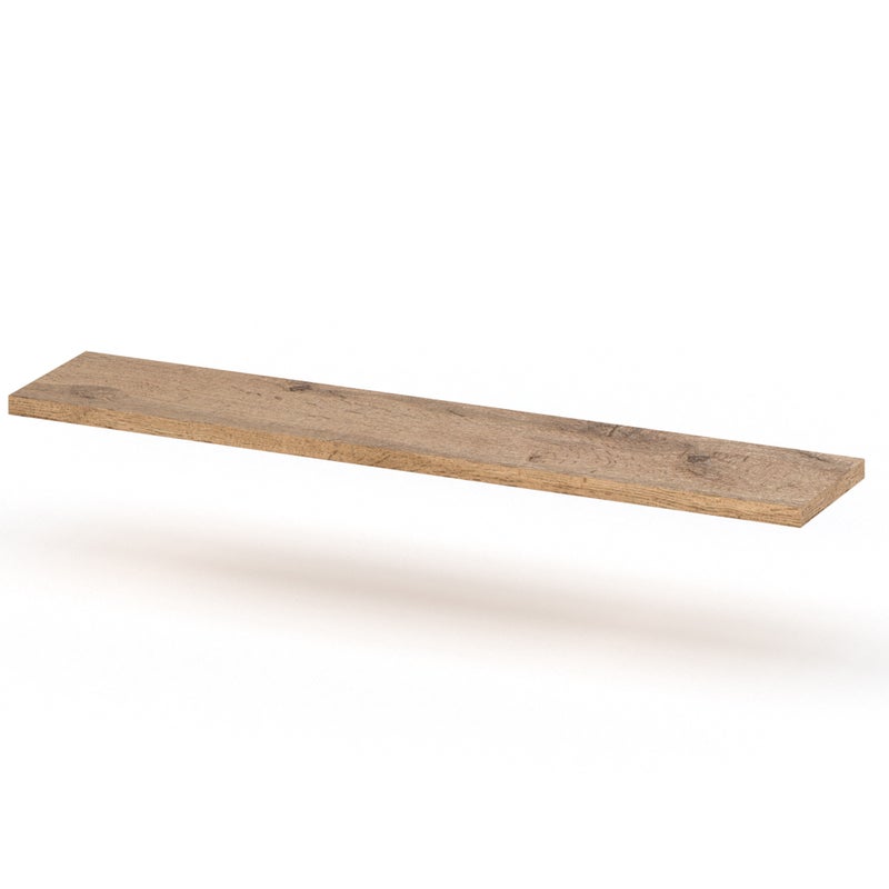 Półka wisząca ścienna na książki dla dzieci dąb wotan hugo 80cm drewniana
