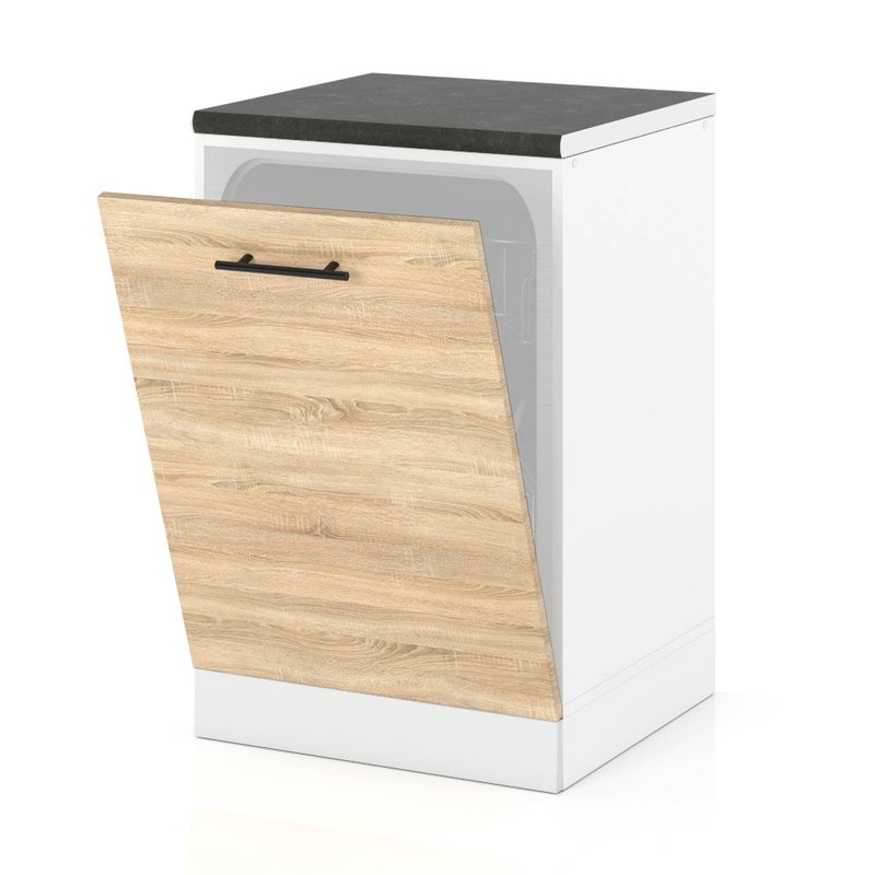 Front do zabudowy zmywarki 60cm szafka kuchenna spremium dąb sonoma