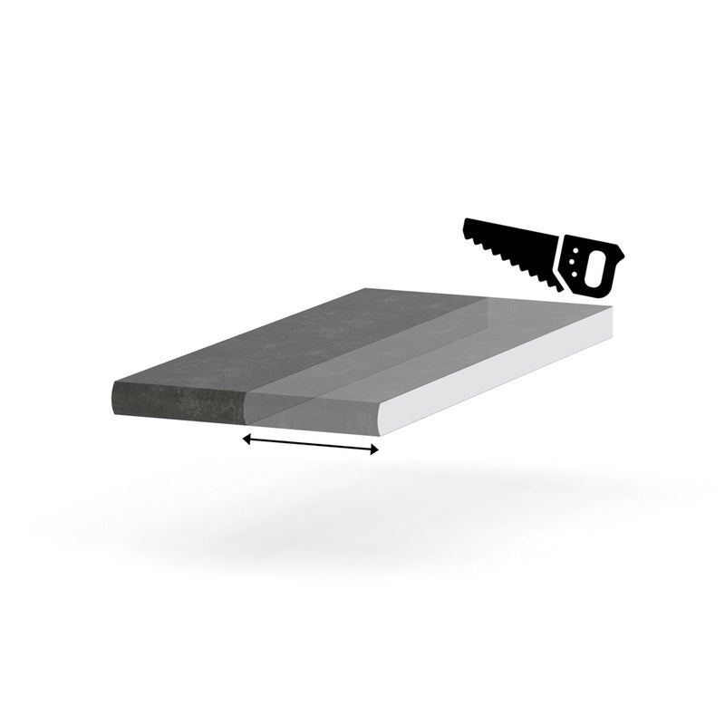 HURTOWNIA-MEBLI Blat kuchenny laminowany nowoczesny blande metalic ciemny 10-19cm na wymiar