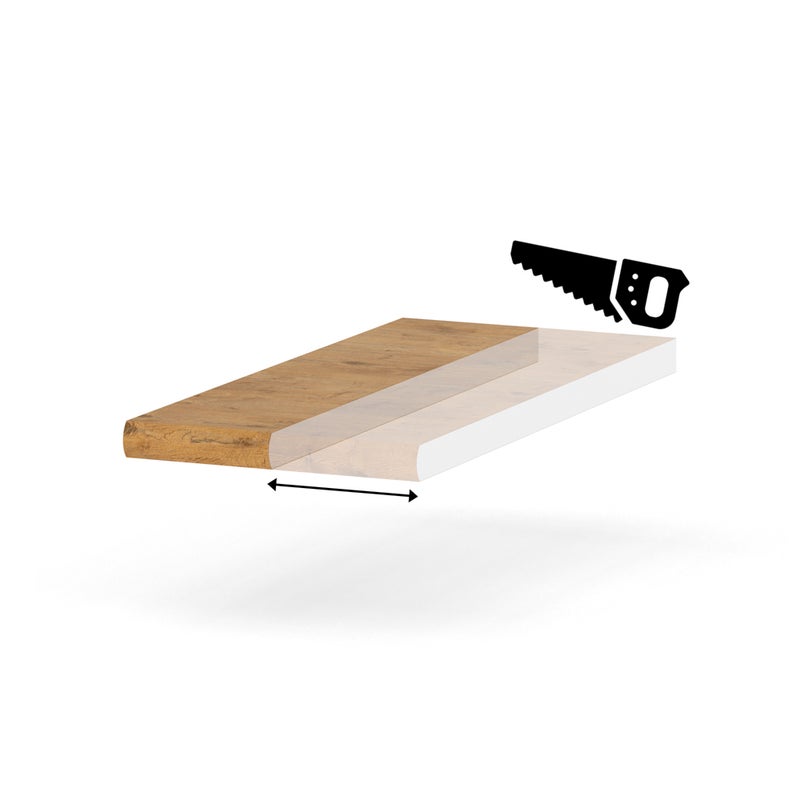 HURTOWNIA-MEBLI Blat kuchenny laminowany blande dąb lancelot drewniany 10-19cm na wymiar