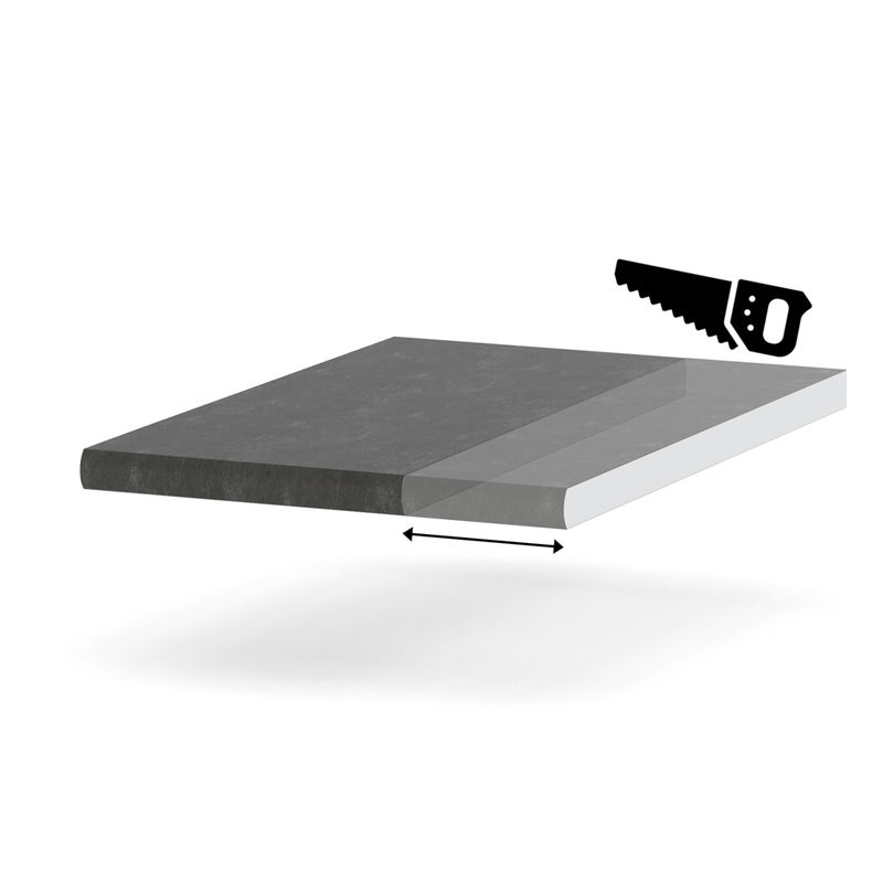 HURTOWNIA-MEBLI Blat kuchenny laminowany blande trwały metalic ciemny 20-29cm na wymiar
